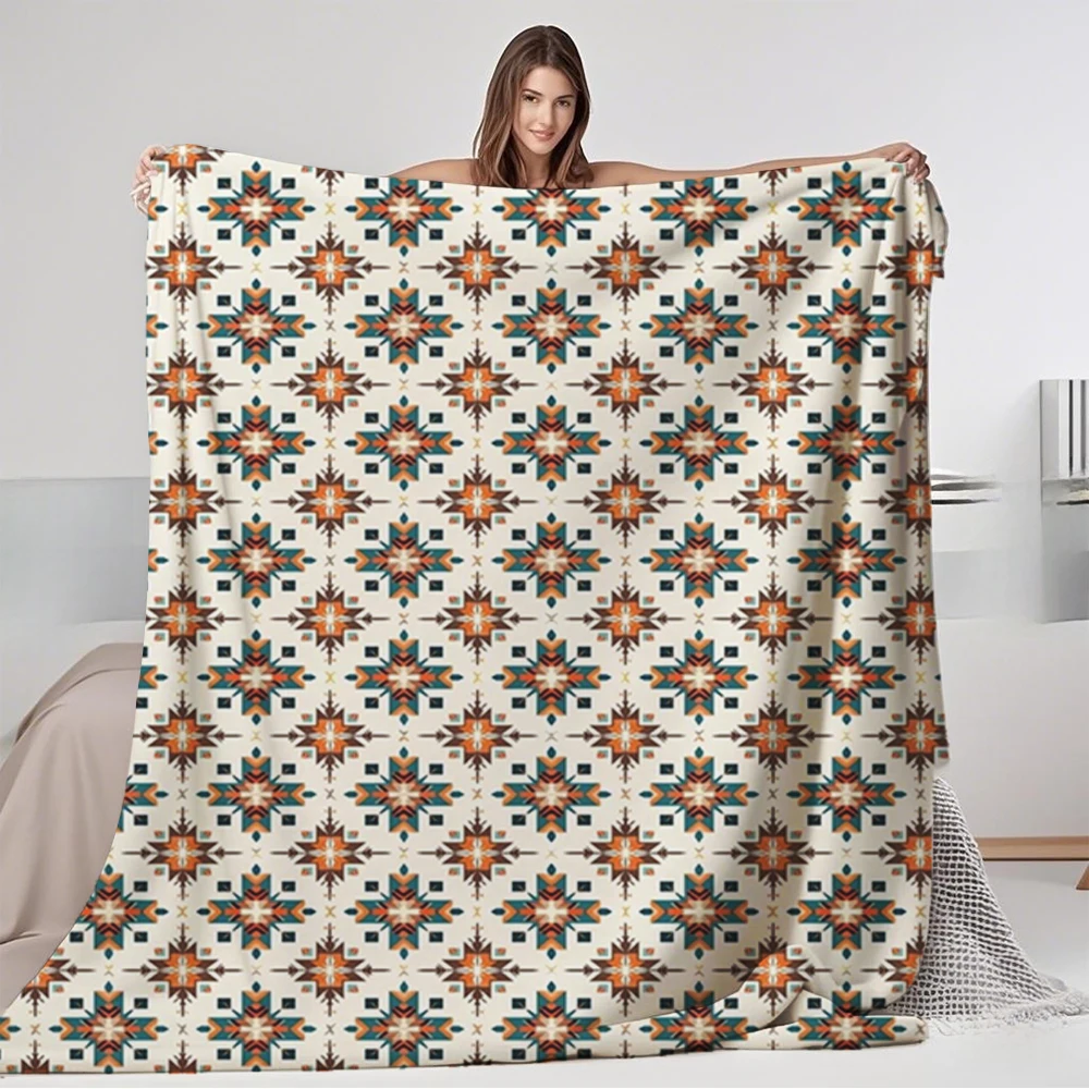 Classic Flannel Cozy Blanket Tiles Collection Art Deco Travel Blanket Plush Throw With Odor-resistant Breathable Blankets
Classic Flannel Cozy Blanket Tiles Collection Art Deco Travel Blanket Plush Throw With Odor-resistant Breathable Blankets