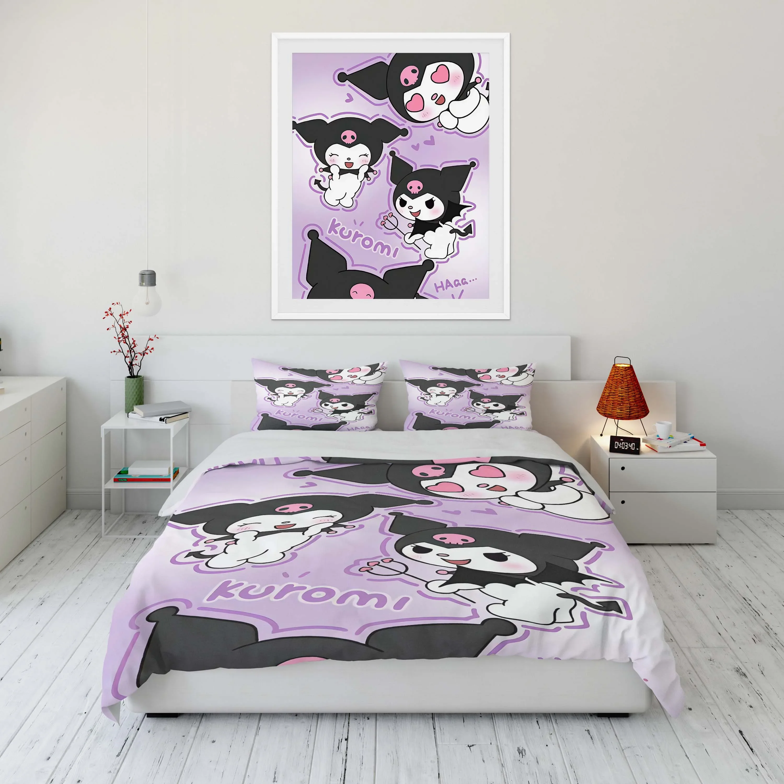 Комплект мягкого постельного белья Sanrio Kuromi с принтом, комплект с пододеяльником и одеялом в стиле аниме, для взрослых и детей, подарок на день рождения, полный размер, размеры s, 10
Комплект мягкого постельного белья Sanrio Kuromi с принтом, комплект с пододеяльником и одеялом в стиле аниме, для взрослых и детей, подарок на день рождения, полный размер, размеры s, 10