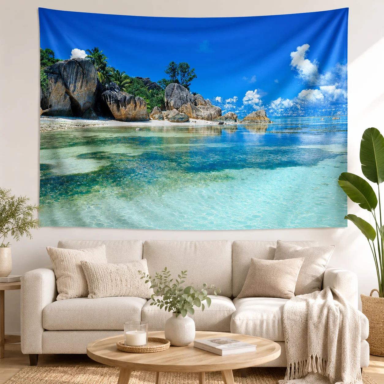 Seaside Beach Ocean Tapestry Tropical Coast Rock Scenery Wall Art, Nature Landscape Photography Background
Seaside Beach Ocean Tapestry Tropical Coast Rock Scenery Wall Art, Nature Landscape Photography Background
