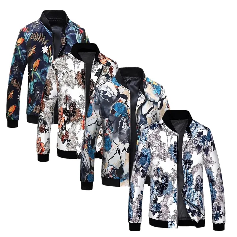 Spring new men's handsome printing men's jacket, fashion casual youth Slim sports jacket, Asian size M-6XL
Spring new men's handsome printing men's jacket, fashion casual youth Slim sports jacket, Asian size M-6XL