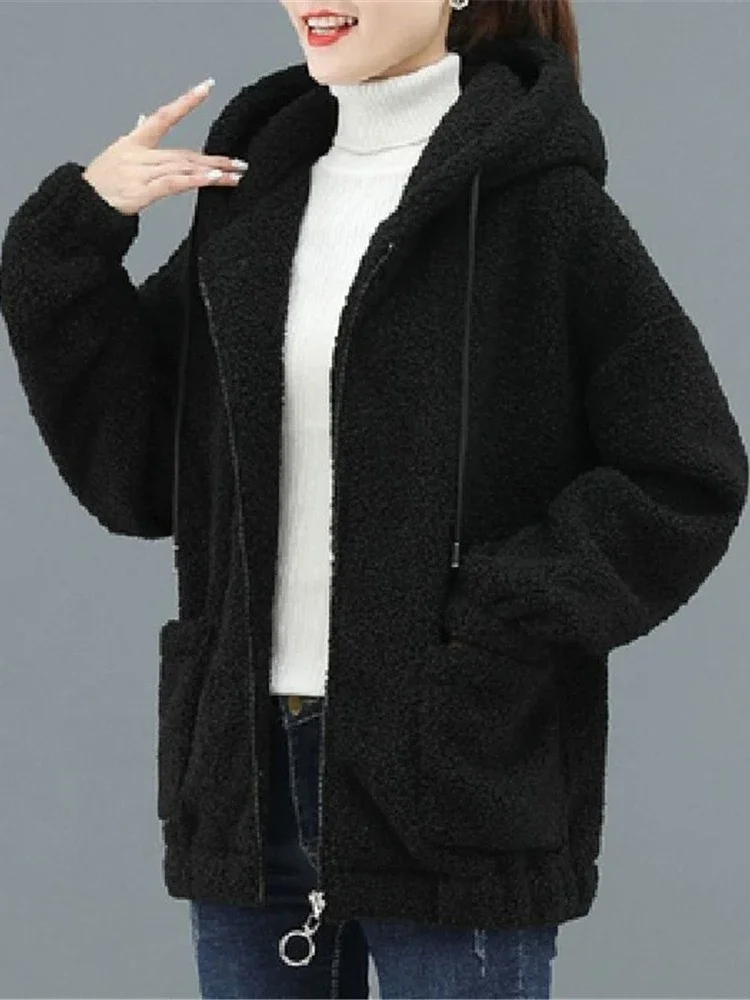 Winter Jackets For Women Sweater Coat Solid Lamb Wool Cardigan Hooded Zipper Warm Clothing Fashion Casual Korean Wear
Winter Jackets For Women Sweater Coat Solid Lamb Wool Cardigan Hooded Zipper Warm Clothing Fashion Casual Korean Wear