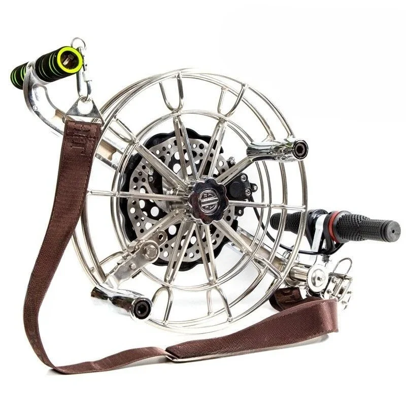 Stainless steel disc brake anti-reverse strap adult hand kite wheel
Stainless steel disc brake anti-reverse strap adult hand kite wheel