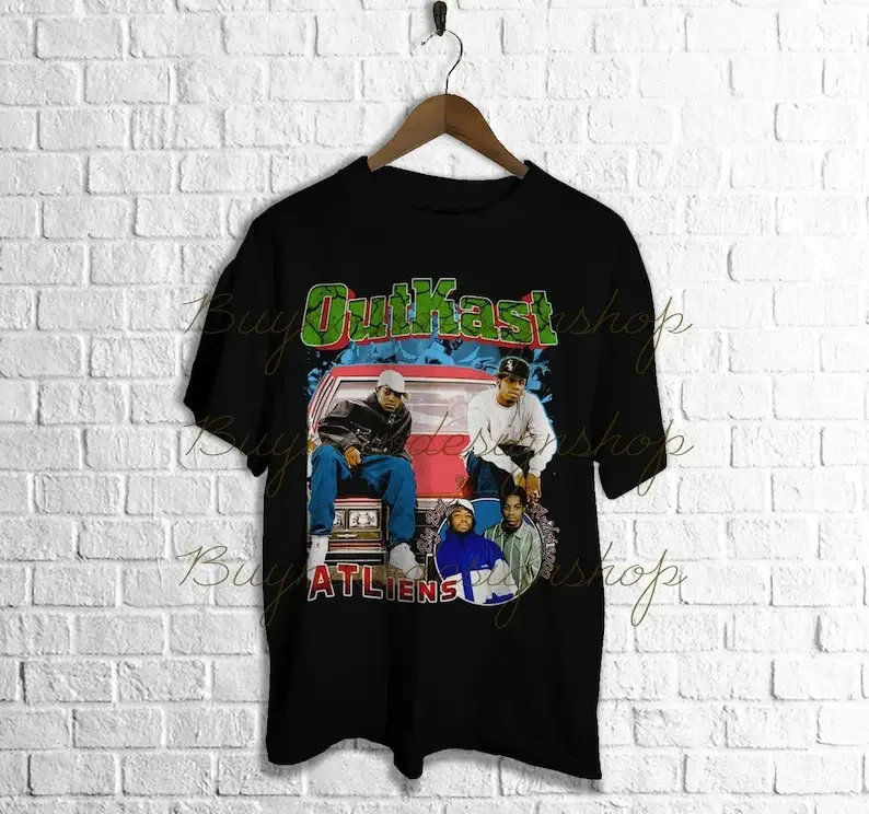 OUTKAST T-Shirt, Hip Hop Vintage RAP Tee Men's Women Unisex Tees Graphic Tee , BN004
OUTKAST T-Shirt, Hip Hop Vintage RAP Tee Men's Women Unisex Tees Graphic Tee , BN004