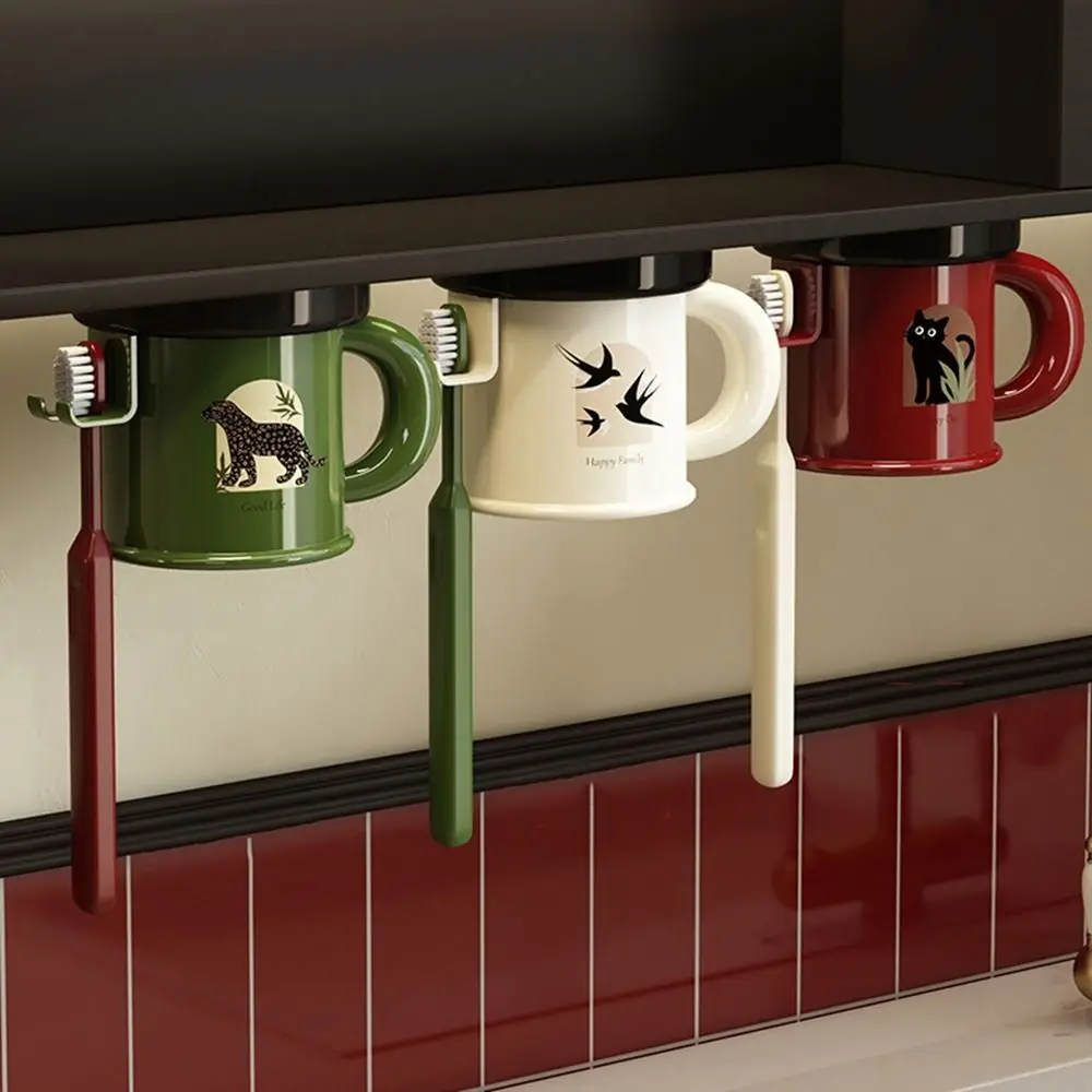 Plastic Inverted Toothbrush Cup Rack Dustproof Space Saving Magnetic Mouthwash Cup Set Wall-Mounted with Toothbrush Holder
Plastic Inverted Toothbrush Cup Rack Dustproof Space Saving Magnetic Mouthwash Cup Set Wall-Mounted with Toothbrush Holder