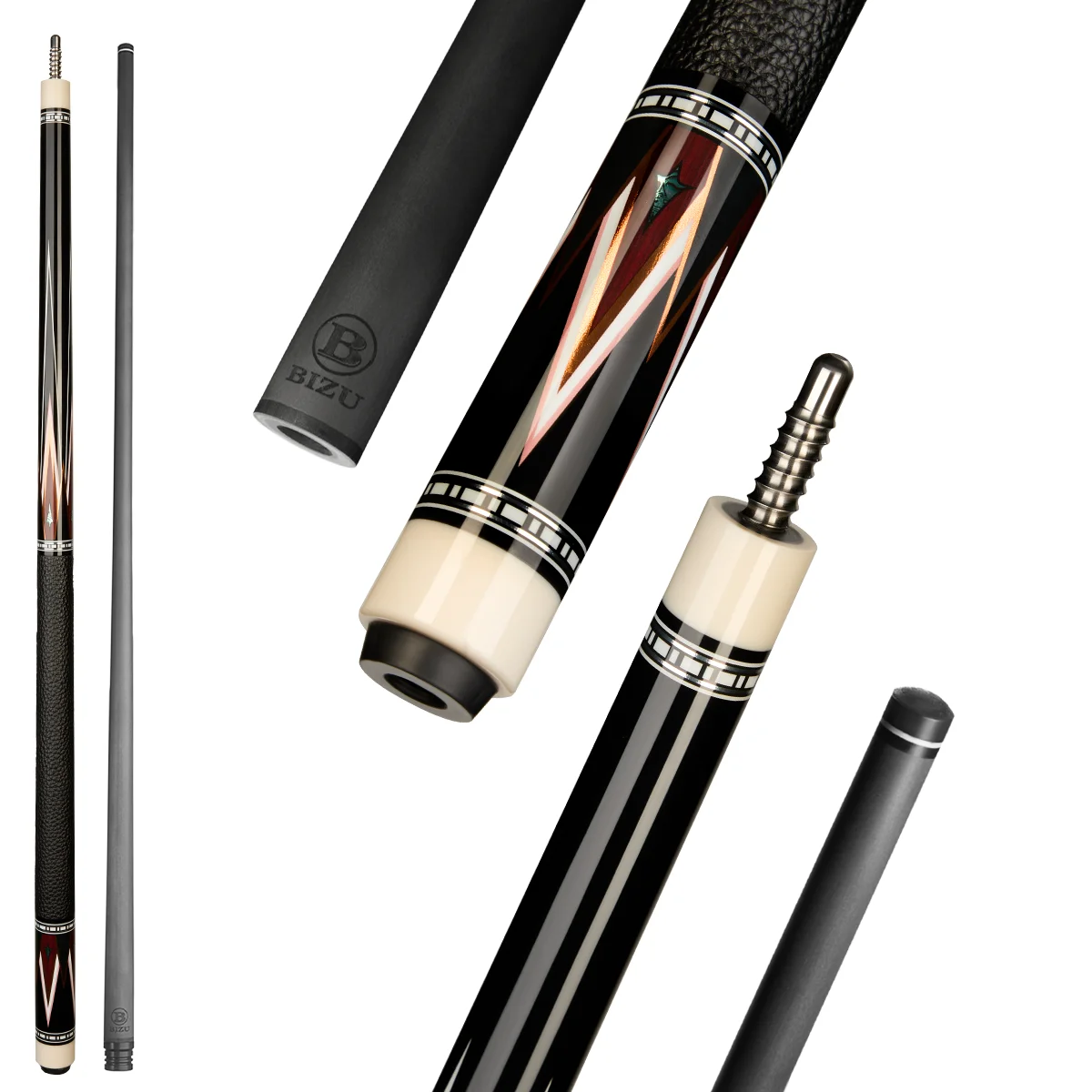 BIZU NEBULA 58" Pool Cue Stick Midnight Storm Mid-Length Billiard Cue Stick for Pool Table Games
BIZU NEBULA 58" Pool Cue Stick Midnight Storm Mid-Length Billiard Cue Stick for Pool Table Games