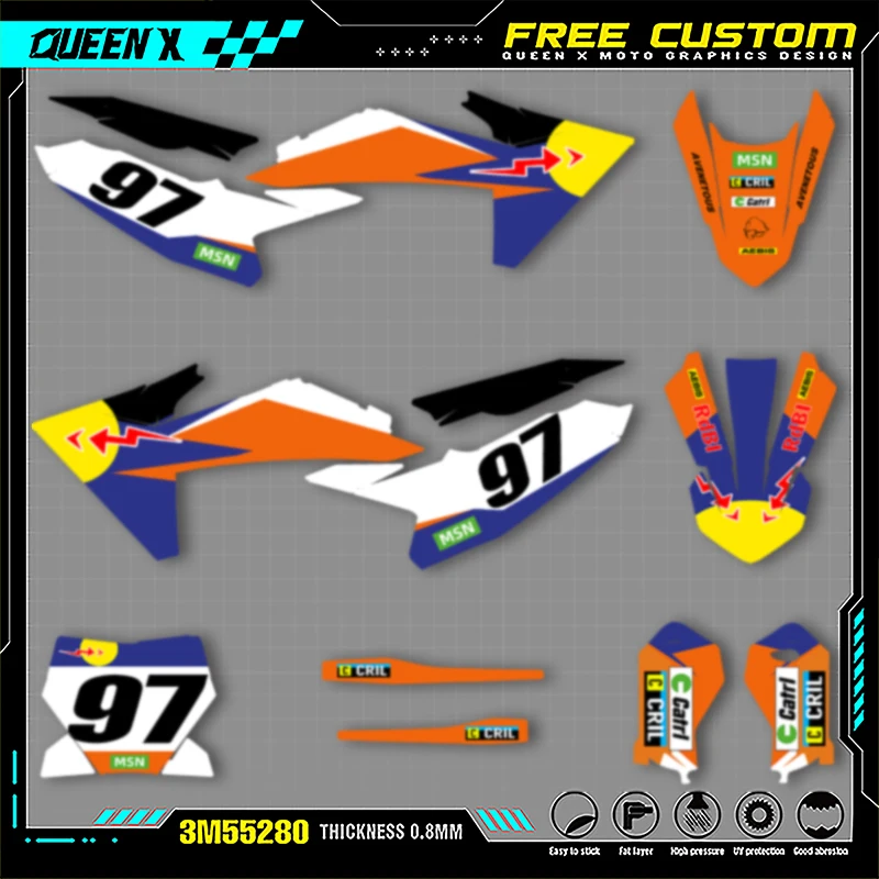 Queen X MOTOR Cusotm Team Motorcycle Graphics Decal Stickers Kits For KTM SX65 SX 65 2024 2025 2026 001
Queen X MOTOR Cusotm Team Motorcycle Graphics Decal Stickers Kits For KTM SX65 SX 65 2024 2025 2026 001