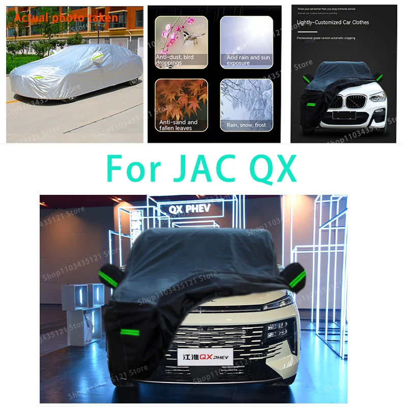 For JAC QX body protection, anti snow, anti peeling paint, rain, water, dust, sun protection, car clothing
For JAC QX body protection, anti snow, anti peeling paint, rain, water, dust, sun protection, car clothing