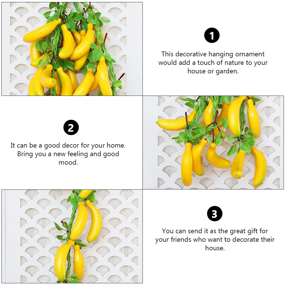 2pcs Simulation Banana Garland Artificial Fruit Decor Wall nament Home Hanging Prop Stylish Design Fruit DecorBananaWall
2pcs Simulation Banana Garland Artificial Fruit Decor Wall nament Home Hanging Prop Stylish Design Fruit DecorBananaWall