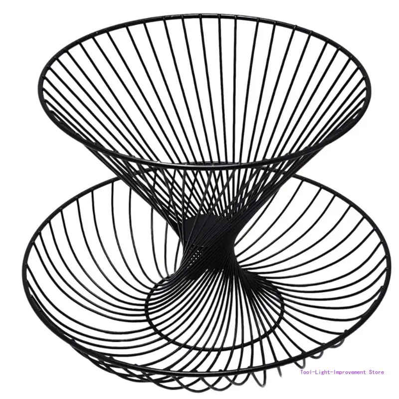 C63E for Creative Modern 2-Layers Metal Storage Display Stand Bowl Kitchen Fruit Bask
C63E for Creative Modern 2-Layers Metal Storage Display Stand Bowl Kitchen Fruit Bask