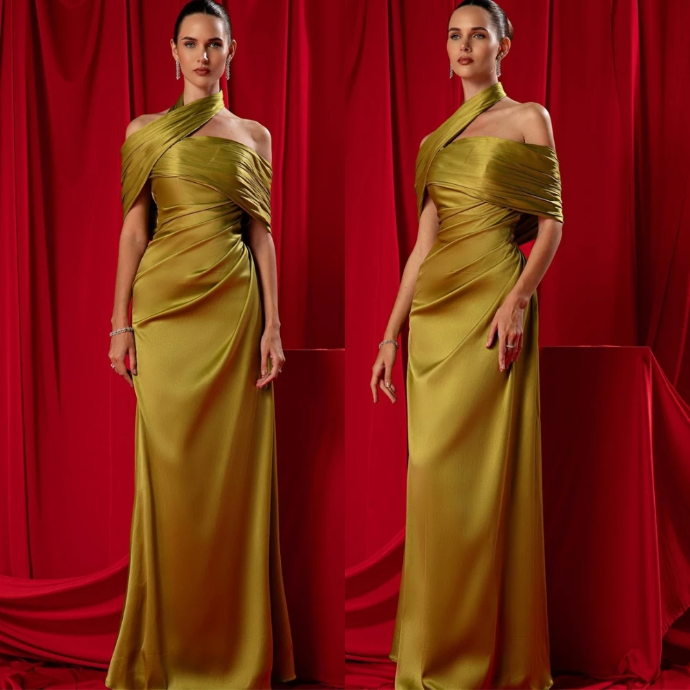 Customized Halter Short Sleeves Satin Straight Evening Dress Sexy Open Back Party Dresses Fashion Special Occasion Gowns
Customized Halter Short Sleeves Satin Straight Evening Dress Sexy Open Back Party Dresses Fashion Special Occasion Gowns