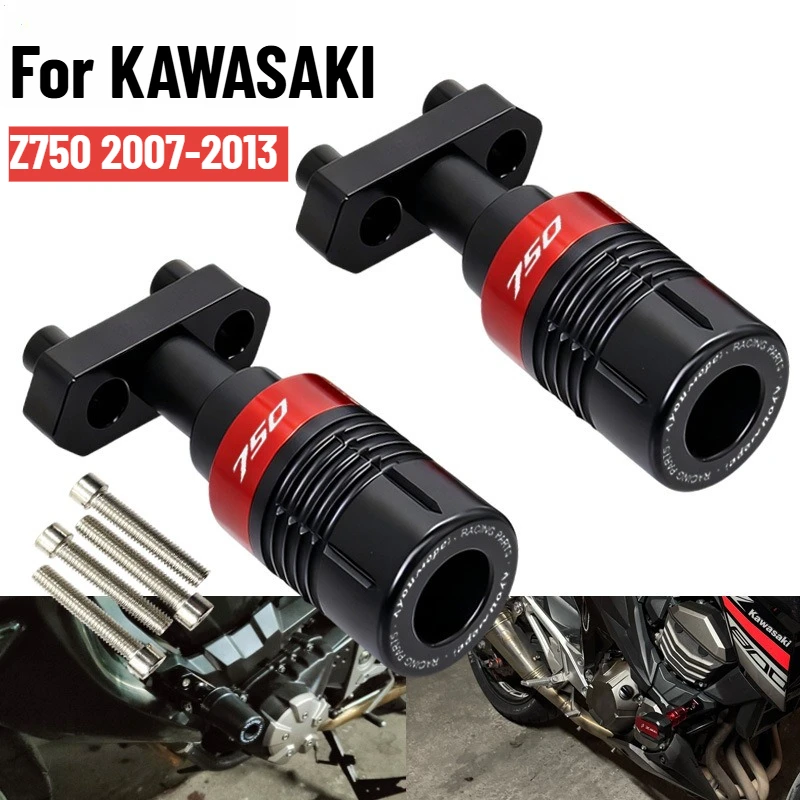 Falling Protection For KAWASAKI Z750 2007-2013 Z 750 Motorcycle Frame Slider Crash Protector Frame Engine Crash Pad Accessories