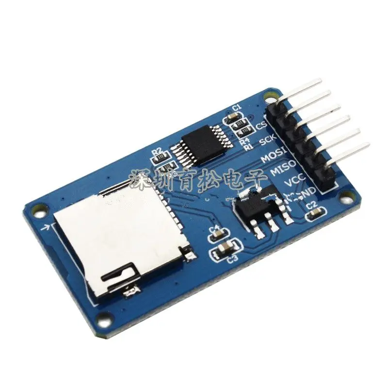 Micro SD card module Mini TF card read and write SPI interface with level conversion core YS-41
Micro SD card module Mini TF card read and write SPI interface with level conversion core YS-41
