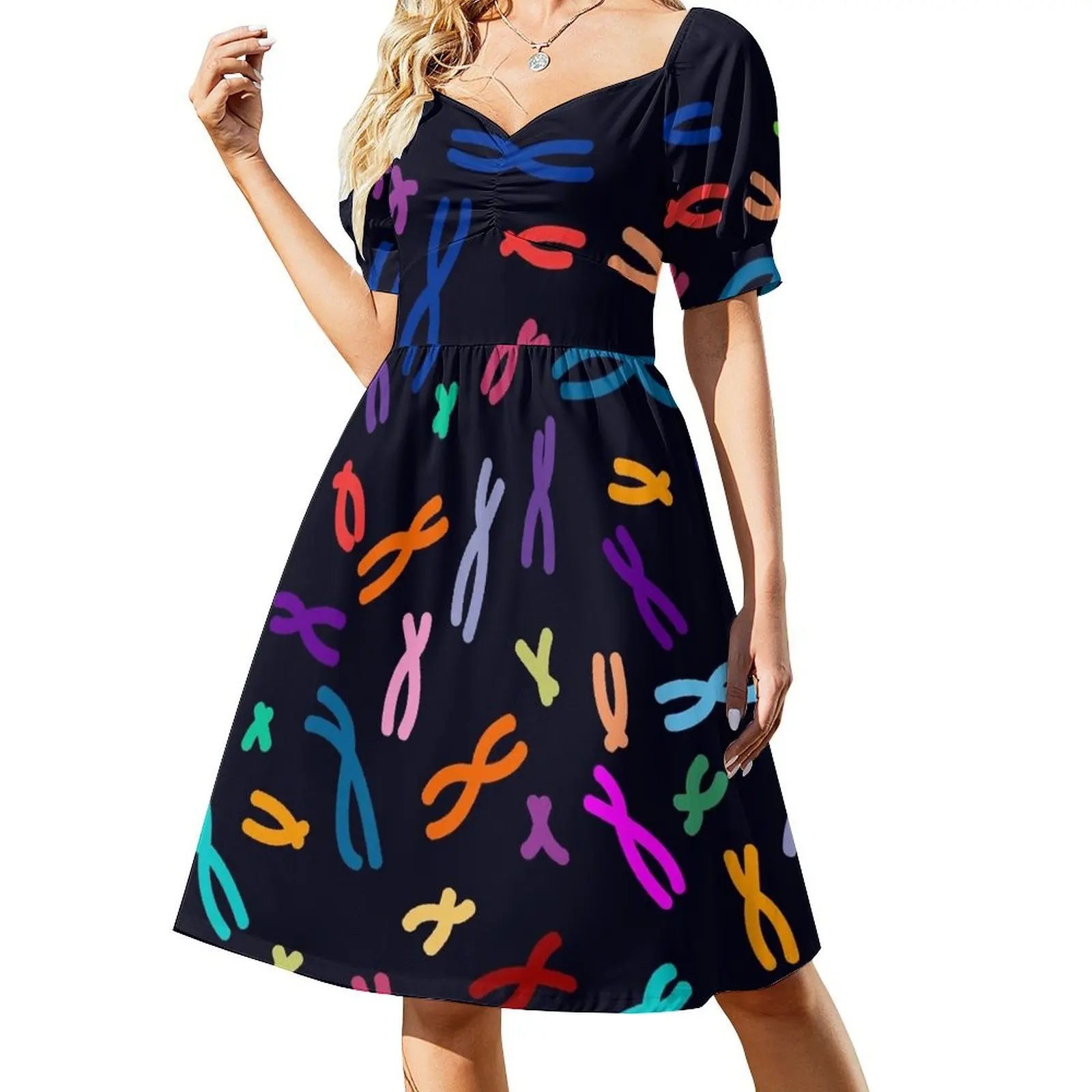 Color Coded DNA Short Sleeved Dress prom dresses birthday dress for women Dress for girls
Color Coded DNA Short Sleeved Dress prom dresses birthday dress for women Dress for girls