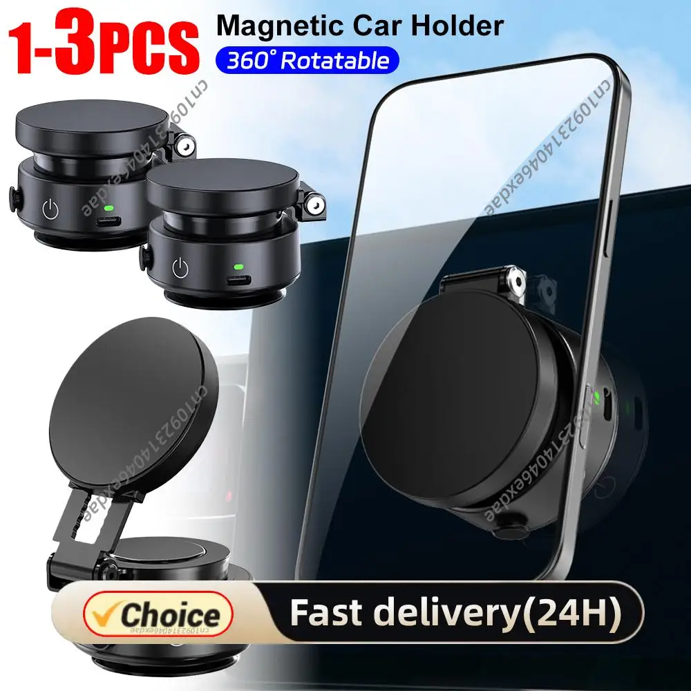 Магнитный вакуумный автомобильный держатель 360° ° Вращающийся автомобильный держатель для телефона с зарядкой Type-C, двойным креплением для iPhone и Samsung на приборную панель
Магнитный вакуумный автомобильный держатель 360° ° Вращающийся автомобильный держатель для телефона с зарядкой Type-C, двойным креплением для iPhone и Samsung на приборную панель