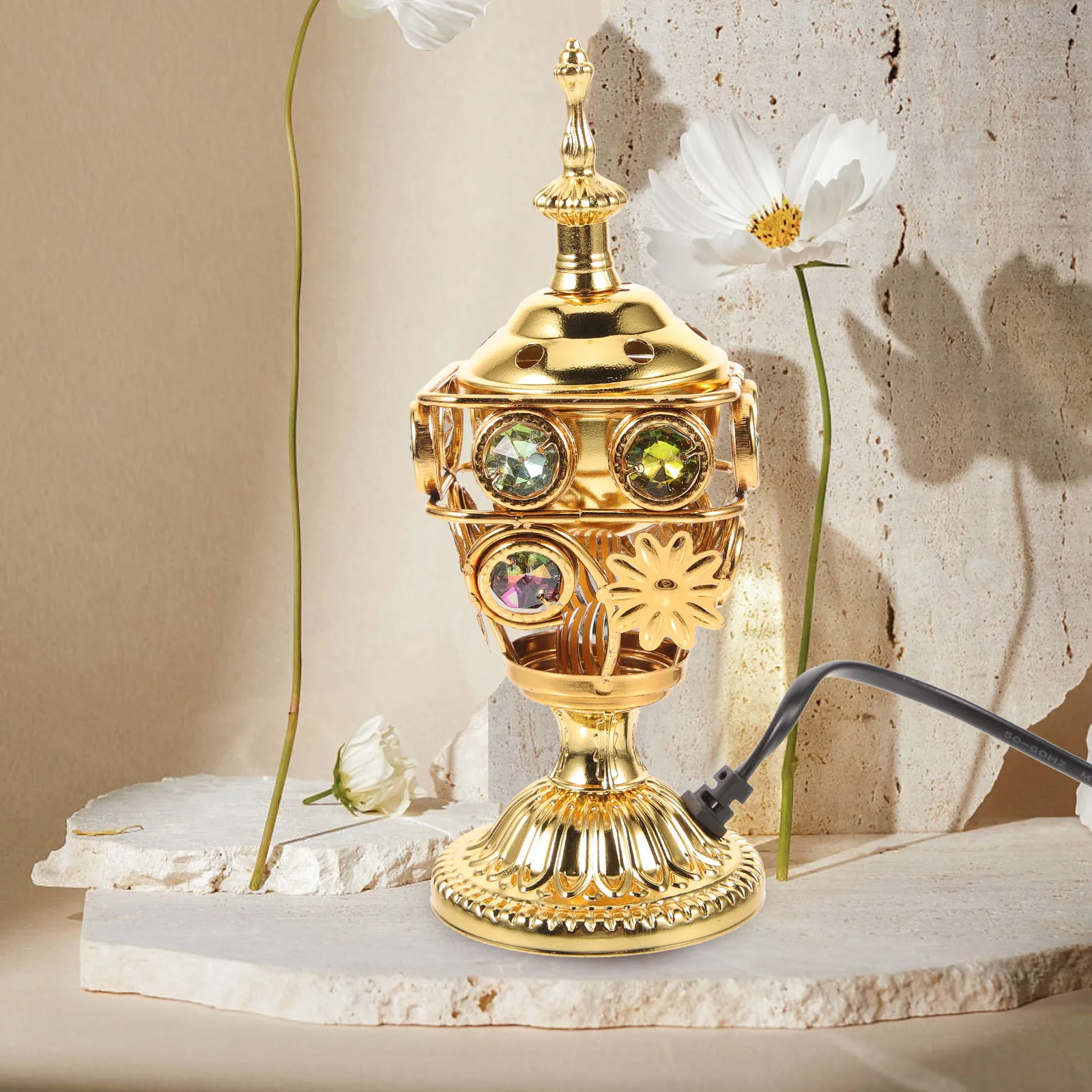 Electric Incense Burner Retro Decor Reusable Censer Small Size Lightweight Metal Material Home Care
Electric Incense Burner Retro Decor Reusable Censer Small Size Lightweight Metal Material Home Care