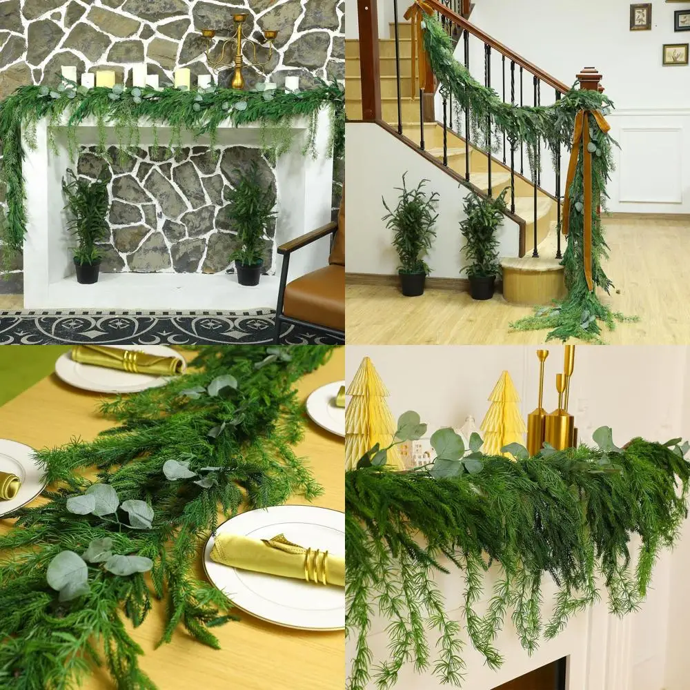 Реалистичная гирлянда из искусственной рождественской зелени, 9 футов, кедровый стиль для каминной камин, зимние украшения для внутреннего или наружного использования
Реалистичная гирлянда из искусственной рождественской зелени, 9 футов, кедровый стиль для каминной камин, зимние украшения для внутреннего или наружного использования