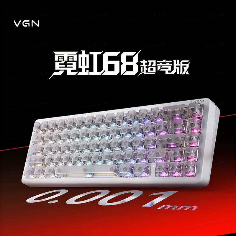 Новая игровая клавиатура VGN Neon 68 2026 года с магнитными переключателями, настраиваемой прокладкой, возможностью горячей замены, проводная, RGB, для Valorant
Новая игровая клавиатура VGN Neon 68 2026 года с магнитными переключателями, настраиваемой прокладкой, возможностью горячей замены, проводная, RGB, для Valorant