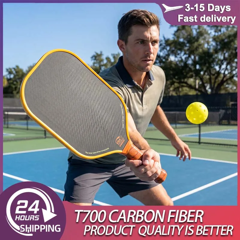 New USAPA Approved Professional Pickleball Paddle T700 Carbon Fiber 16MM Honeycomb Core & Anti-Slip Grip for Maximum Spin Power
New USAPA Approved Professional Pickleball Paddle T700 Carbon Fiber 16MM Honeycomb Core & Anti-Slip Grip for Maximum Spin Power