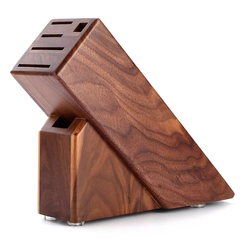 New natural walnut 6-slot kitchen knife holder display stand
New natural walnut 6-slot kitchen knife holder display stand