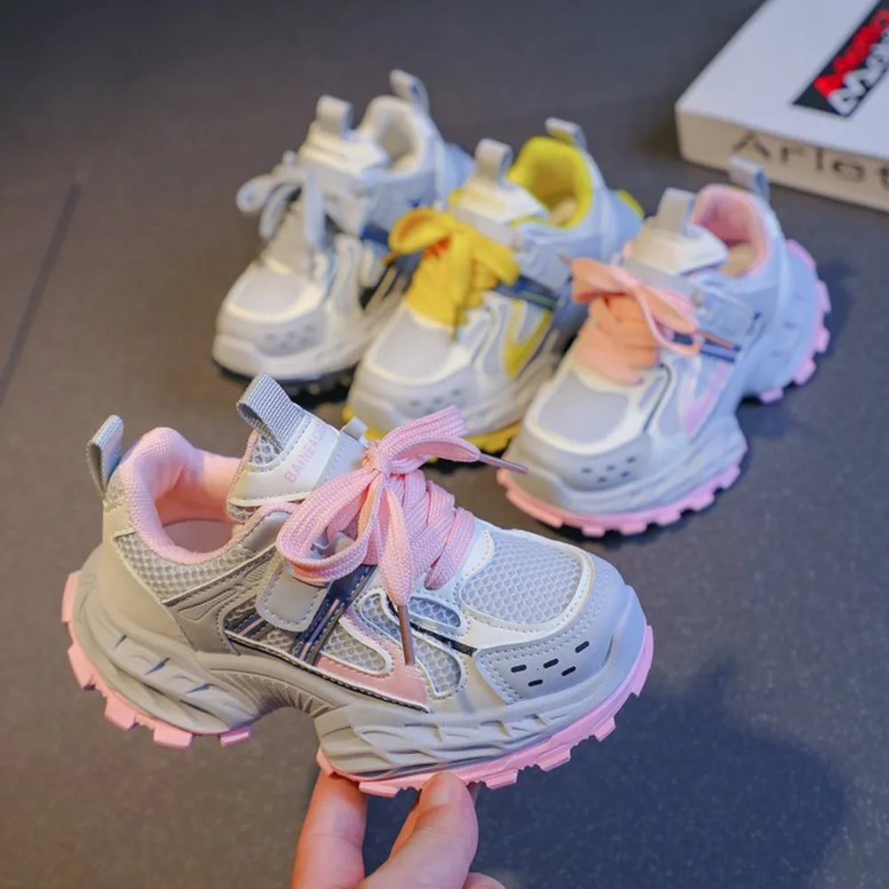 2026 Spring New KidsThick Soled Sneakers Simple Versatile Girls' Casual Shoes Comfort Breathable Boys' Mesh Shoes Кроссовки
2026 Spring New KidsThick Soled Sneakers Simple Versatile Girls' Casual Shoes Comfort Breathable Boys' Mesh Shoes Кроссовки