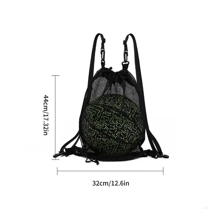 K8GE Foldable Meshes Ball Bag Large Capacity Sports Ball Bag with Adjustable Strap
K8GE Foldable Meshes Ball Bag Large Capacity Sports Ball Bag with Adjustable Strap