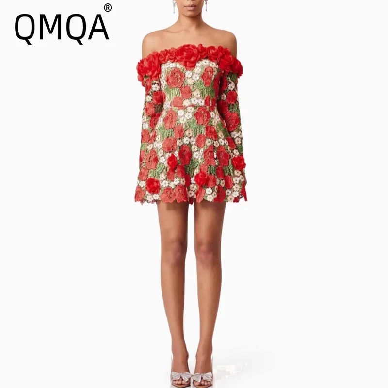 QMQA Fashion Women's French Style Short Dress Three-Dimensional Applique Strapless Asymmetrical Dresses 2025 New Clothing QM766
QMQA Fashion Women's French Style Short Dress Three-Dimensional Applique Strapless Asymmetrical Dresses 2025 New Clothing QM766
