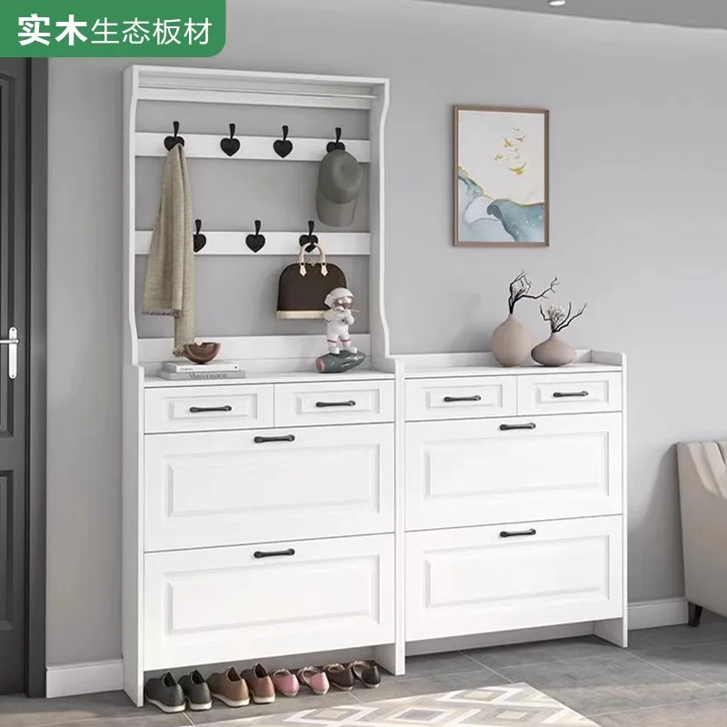 Solid wood ultra-thin tipping bucket shoe cabinet 17cm economical with drawer hanger at home door Small shoe rack for home stora
Solid wood ultra-thin tipping bucket shoe cabinet 17cm economical with drawer hanger at home door Small shoe rack for home stora