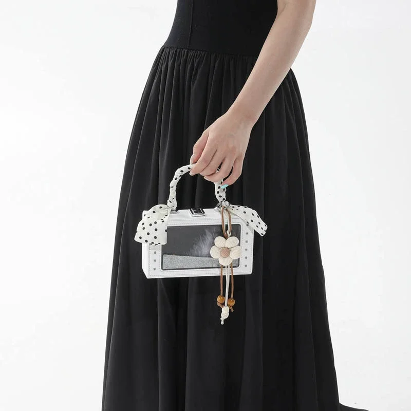 Creative Sand Hollow PU Camera Bag Cute Box Bag 2026 New Fashion Transparent Women's Single Shoulder Bag Glitter Pain Bag Itabag
Creative Sand Hollow PU Camera Bag Cute Box Bag 2026 New Fashion Transparent Women's Single Shoulder Bag Glitter Pain Bag Itabag