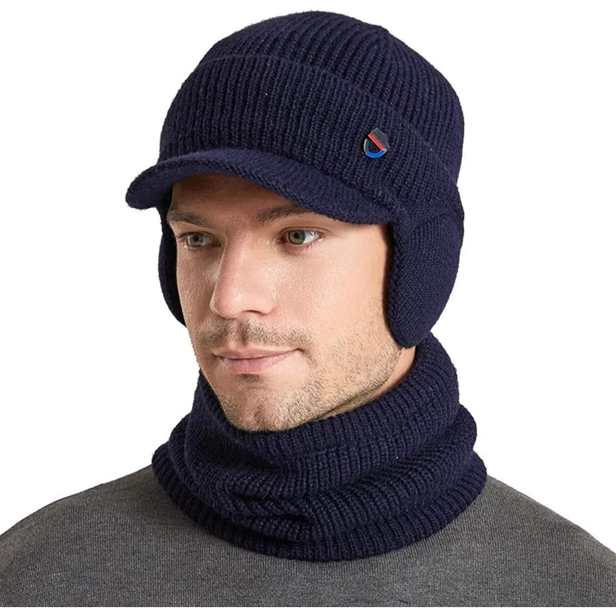 Мужская плюшевая шапка-балаклава с шарфом, зимняя теплая бейсбольная шапка-бини, вязаная шапка с черепом на флисовой подкладке, лыжная маска
Мужская плюшевая шапка-балаклава с шарфом, зимняя теплая бейсбольная шапка-бини, вязаная шапка с черепом на флисовой подкладке, лыжная маска