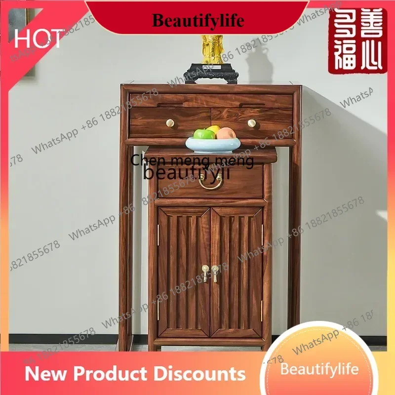 D178 Modern shrine offering table, Buddhist platform household, offering table, solid wood shrine tribute table
D178 Modern shrine offering table, Buddhist platform household, offering table, solid wood shrine tribute table