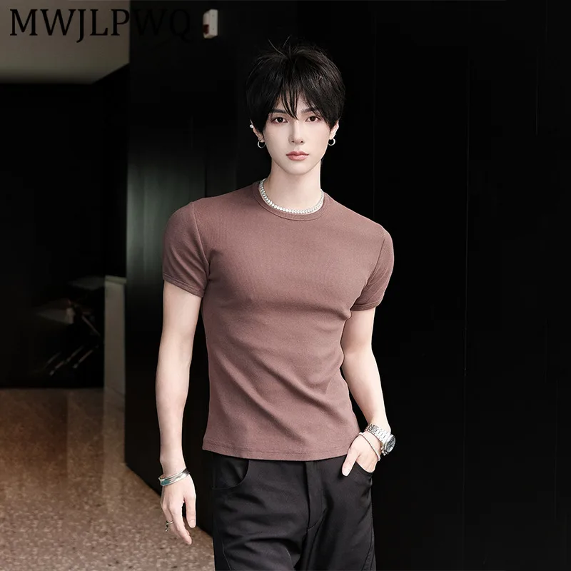 MWJLPWQ 2026 Summer New Short-Sleeve T-Shirt For Men Street Slim Fit White Black High-End Trendy Unisex Round Collar Tee 15456
MWJLPWQ 2026 Summer New Short-Sleeve T-Shirt For Men Street Slim Fit White Black High-End Trendy Unisex Round Collar Tee 15456