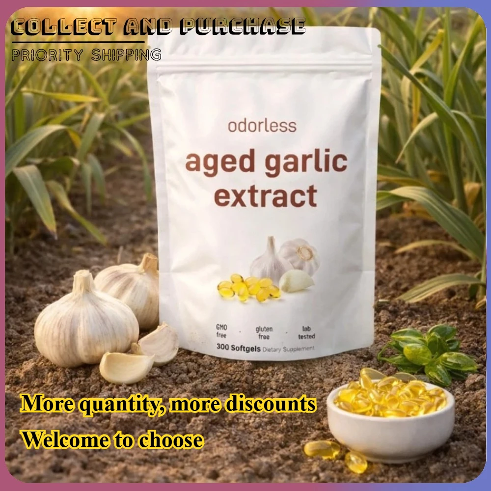 300 Count Odorless Garlic Oil Capsule Support Heart Health,Immune & Body Detox with 500mg 2 Years Aged Garlic Extract
300 Count Odorless Garlic Oil Capsule Support Heart Health,Immune & Body Detox with 500mg 2 Years Aged Garlic Extract