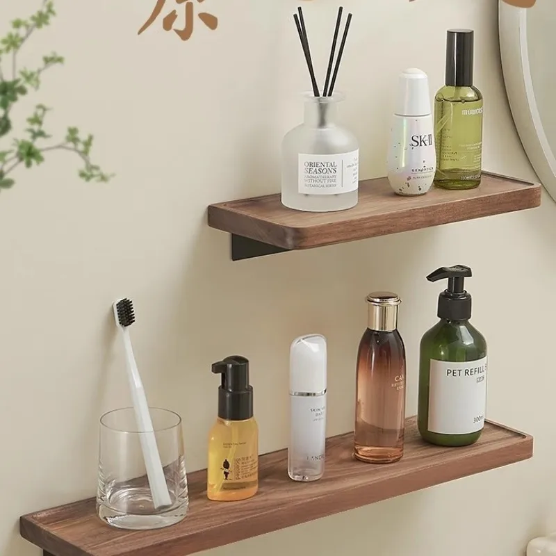 MTTUZK Wall Mounted Space aluminum+ Solid Wood Shelves Bathroom Walnut Wood Shampo Shelf Mirror Front Dresser Storage Shelves
MTTUZK Wall Mounted Space aluminum+ Solid Wood Shelves Bathroom Walnut Wood Shampo Shelf Mirror Front Dresser Storage Shelves