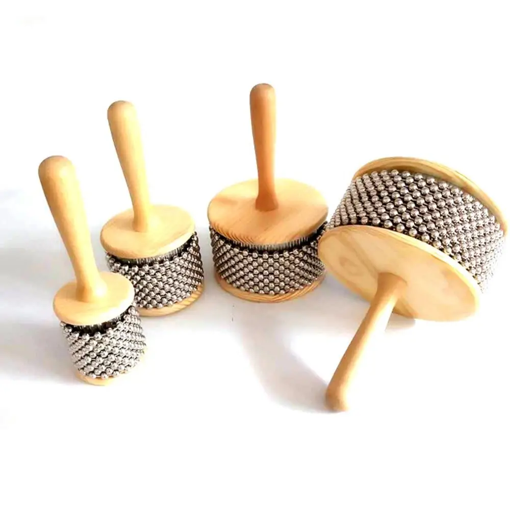 Stainless Steel Beads Wooden Cabasa Music Education Rhythmic Percussion Hand Cabasa Wooden Handle Cylinder Hand Crank Toy
Stainless Steel Beads Wooden Cabasa Music Education Rhythmic Percussion Hand Cabasa Wooden Handle Cylinder Hand Crank Toy