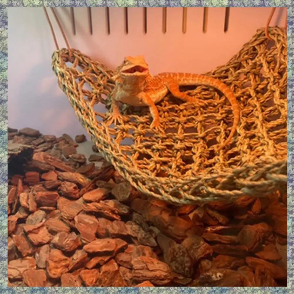 WON 2 Pack Bearded Dragon Hammock Reptile Climbing Decor 100% Natural Seagrass Fabric Hammock For Reptiles
WON 2 Pack Bearded Dragon Hammock Reptile Climbing Decor 100% Natural Seagrass Fabric Hammock For Reptiles