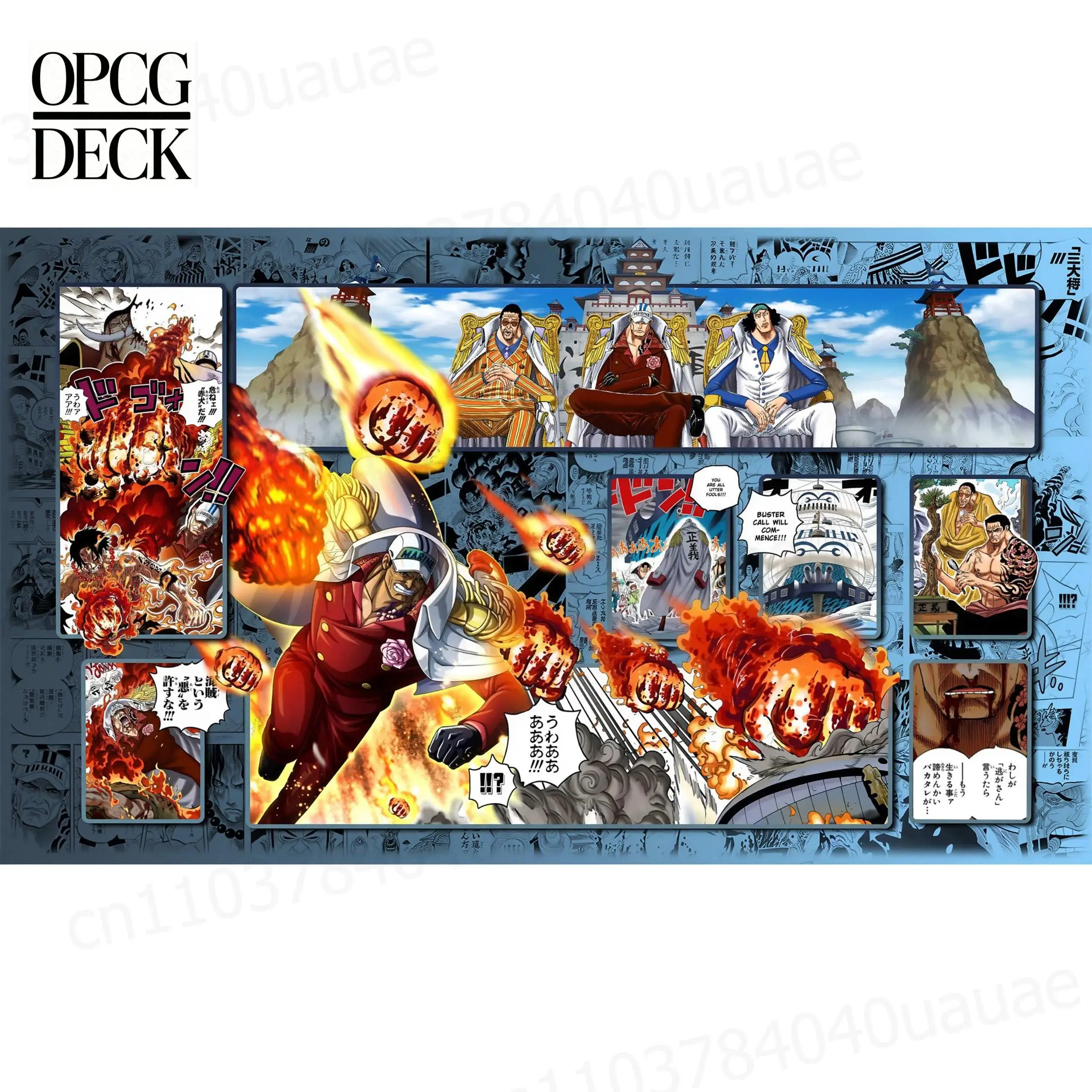 One Piece Opcg Playmat Card Game Sakazuki Borsalino Kuzan Monkey D. Luffy Anime Playmat High-Quality Card Game Mat 60*35Cm
One Piece Opcg Playmat Card Game Sakazuki Borsalino Kuzan Monkey D. Luffy Anime Playmat High-Quality Card Game Mat 60*35Cm