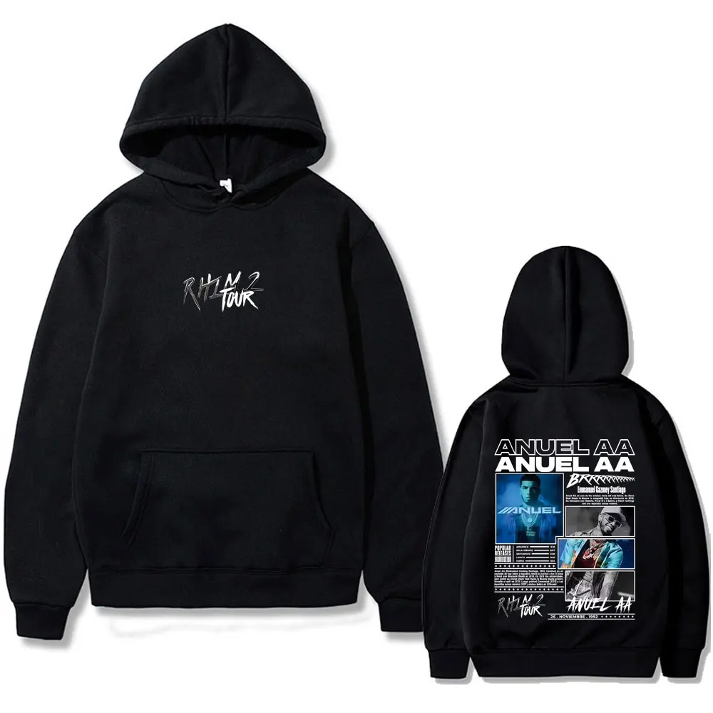 Rapper Anuel AA Rhlm 2 Tour Hoodie Men Women Hip Hop Fashion Pop Music Streetwear Men's Casual Oversized Fleece Pullover Hoodies
Rapper Anuel AA Rhlm 2 Tour Hoodie Men Women Hip Hop Fashion Pop Music Streetwear Men's Casual Oversized Fleece Pullover Hoodies