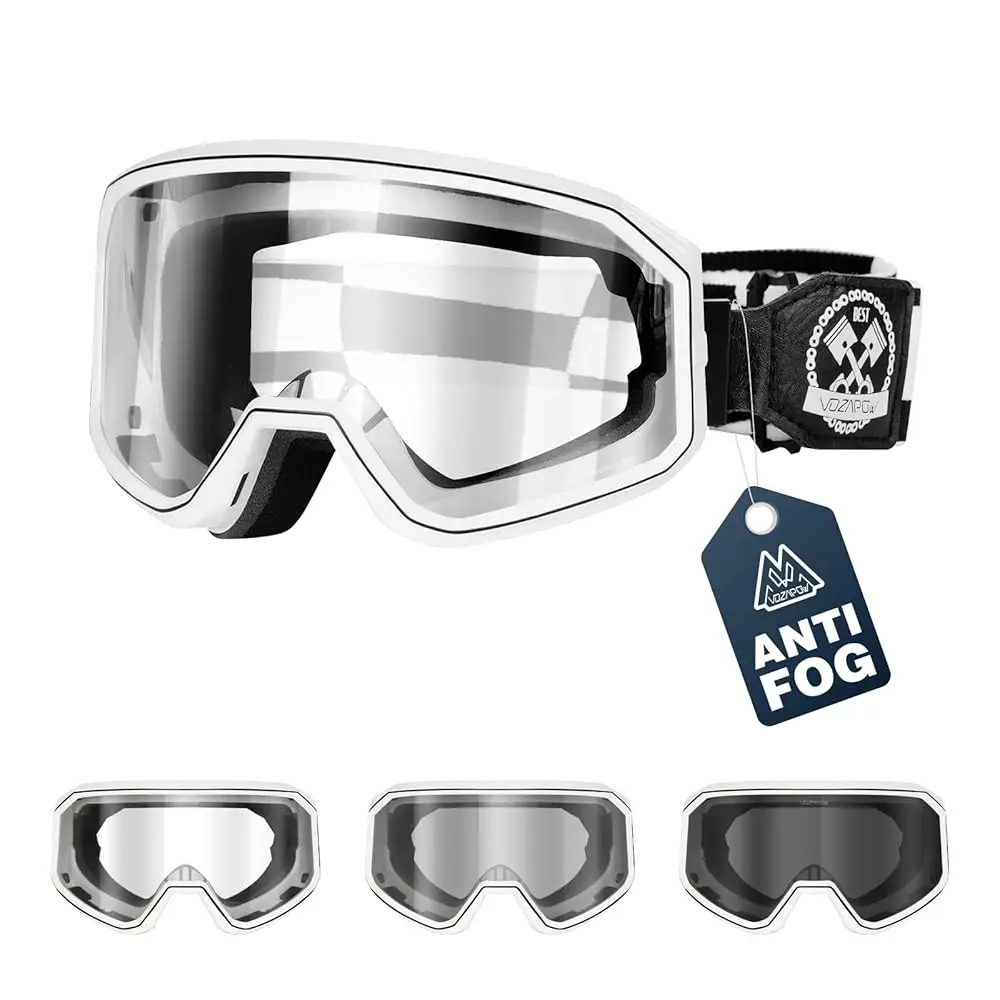 Free Shipping Photochromic Dirt Bike Goggles for Men Women, No Double Vision Anti-Fog with HD Lens, OTG & UV Protection
Free Shipping Photochromic Dirt Bike Goggles for Men Women, No Double Vision Anti-Fog with HD Lens, OTG & UV Protection