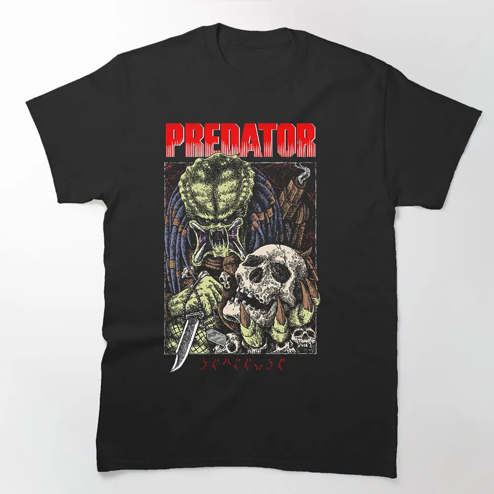 PREDATOR Trophy Retro Aliens Sic-Fi Gift T shirt Predator Monster Hunter Graphic clothes Yautja Warrior print Tee All size Tops
PREDATOR Trophy Retro Aliens Sic-Fi Gift T shirt Predator Monster Hunter Graphic clothes Yautja Warrior print Tee All size Tops