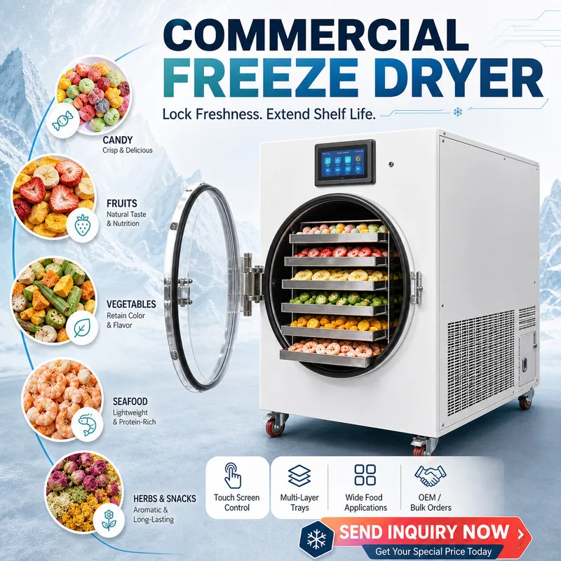 Industrial 2 20 3 30 Kg, 5 Square Meters 50 Kg Laboratory Dryer, Pet Food, Fruit And Vegetable Freeze Dryer 220V
Industrial 2 20 3 30 Kg, 5 Square Meters 50 Kg Laboratory Dryer, Pet Food, Fruit And Vegetable Freeze Dryer 220V