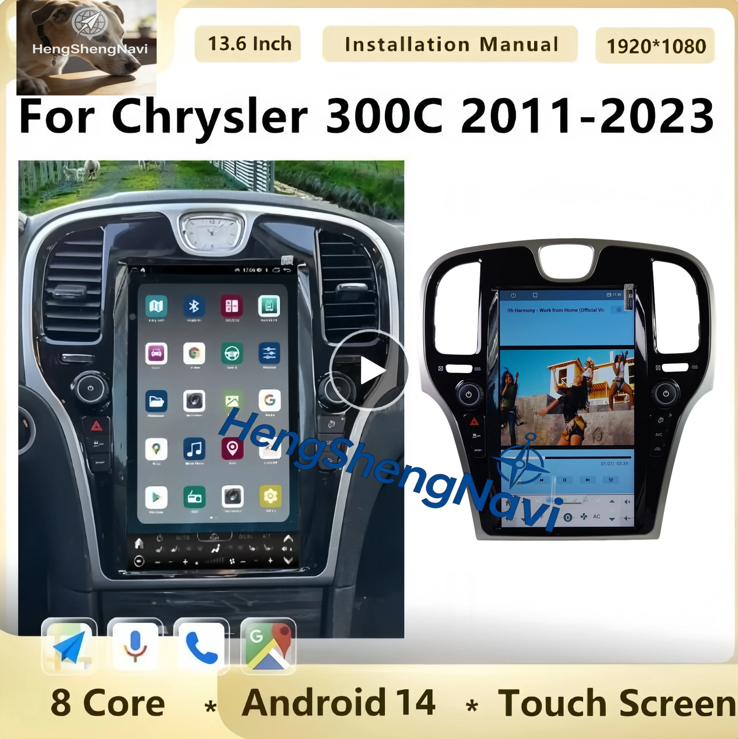 13.6" For Chrysler 300C 2011 2012~2018 2019 2020 Android Vertical Screen GPS Navi Car Multimedia Radio Player Head Unit carplay
13.6" For Chrysler 300C 2011 2012~2018 2019 2020 Android Vertical Screen GPS Navi Car Multimedia Radio Player Head Unit carplay