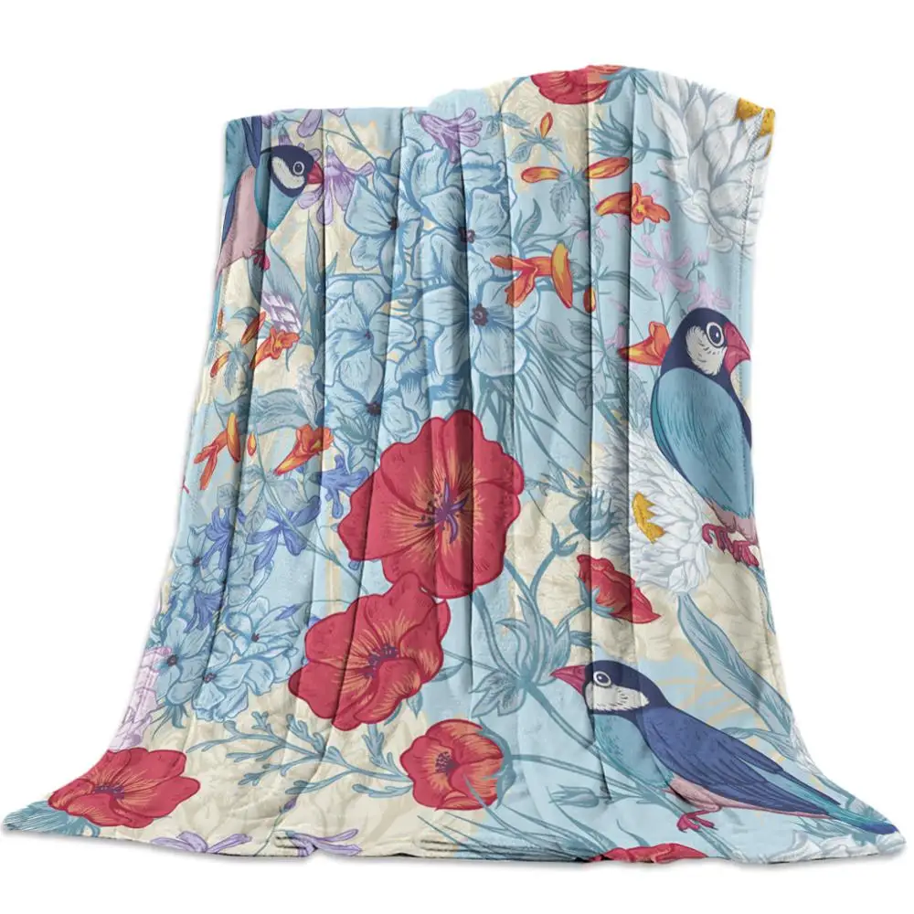 Flannel Blanket For Bed Garden Vintage Flower Bird Throw Portable Soft Warm Sofa S King Size Butterfly
Flannel Blanket For Bed Garden Vintage Flower Bird Throw Portable Soft Warm Sofa S King Size Butterfly
