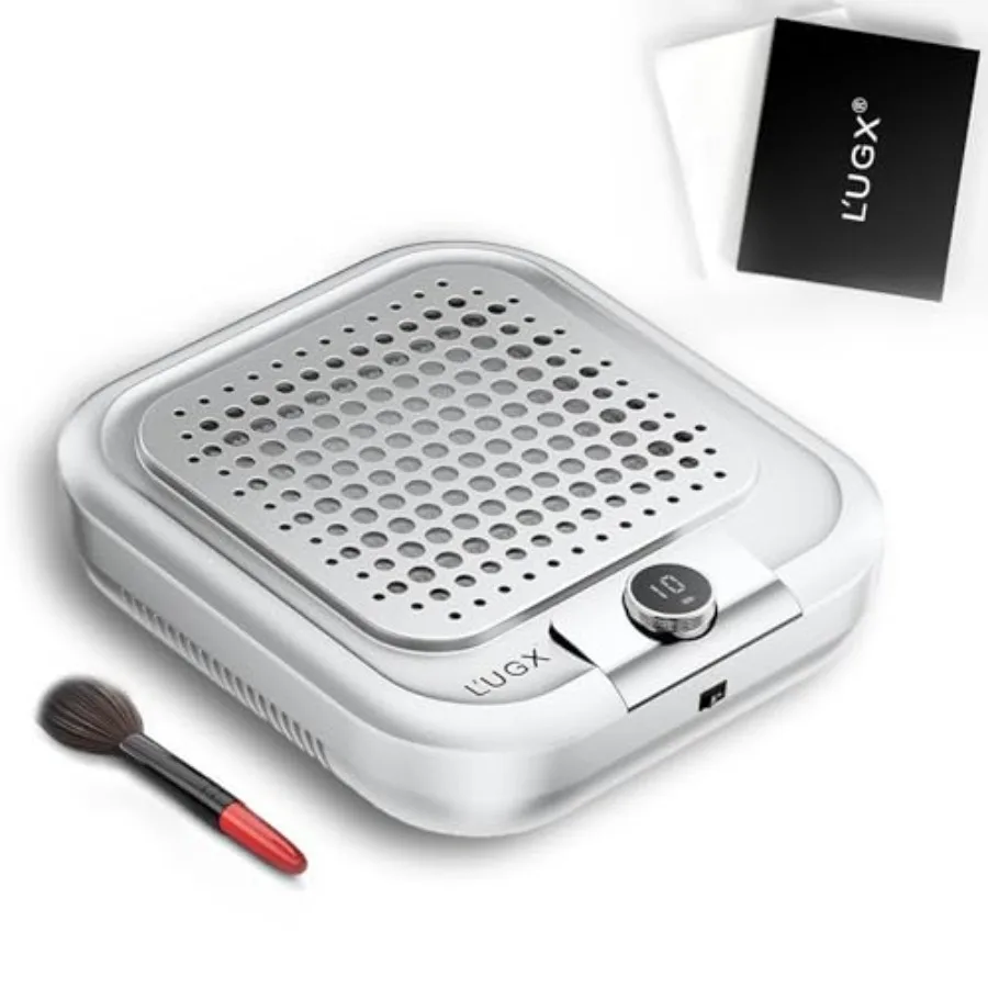 Rechargeable Dust Collector for Acrylic Nails with 30 Paper Filters 10-Gear Turbo Brushless Vacuum Duster Cleaner Fan in Black
Rechargeable Dust Collector for Acrylic Nails with 30 Paper Filters 10-Gear Turbo Brushless Vacuum Duster Cleaner Fan in Black