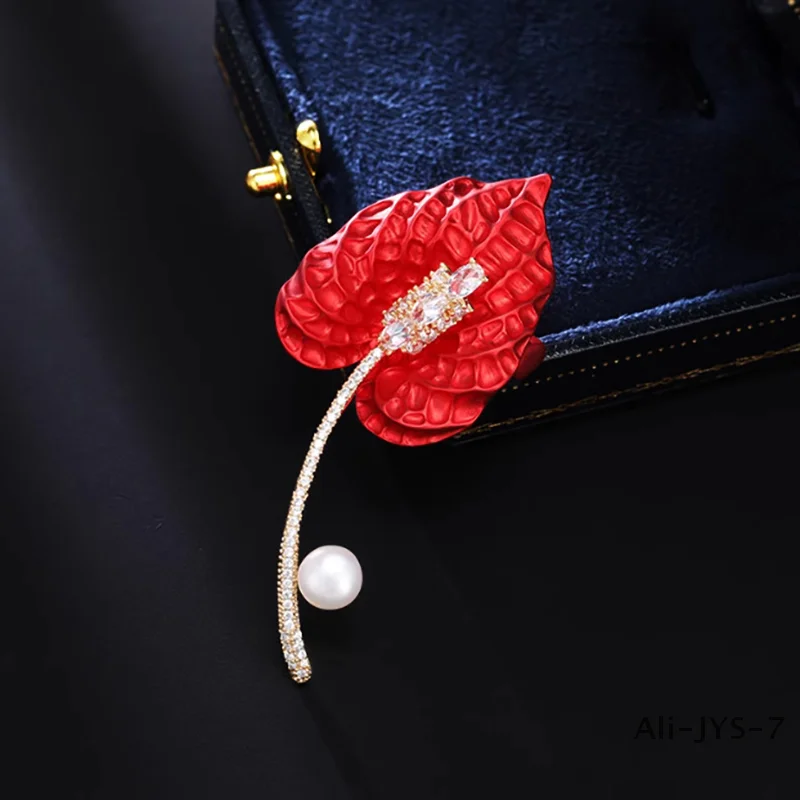 Exquisite Temperament Calla Lily Brooch Fashion Metal Lapel Pins For Women Versatile Shiny Corsage Clothing Accessories Gifts
Exquisite Temperament Calla Lily Brooch Fashion Metal Lapel Pins For Women Versatile Shiny Corsage Clothing Accessories Gifts