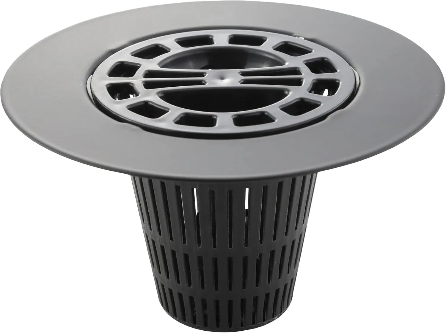 Snap-in Shower Drain Cover with Hair Catcher, 4-1/4" Round Matte Black Strainer, Clog Prevention
Snap-in Shower Drain Cover with Hair Catcher, 4-1/4" Round Matte Black Strainer, Clog Prevention