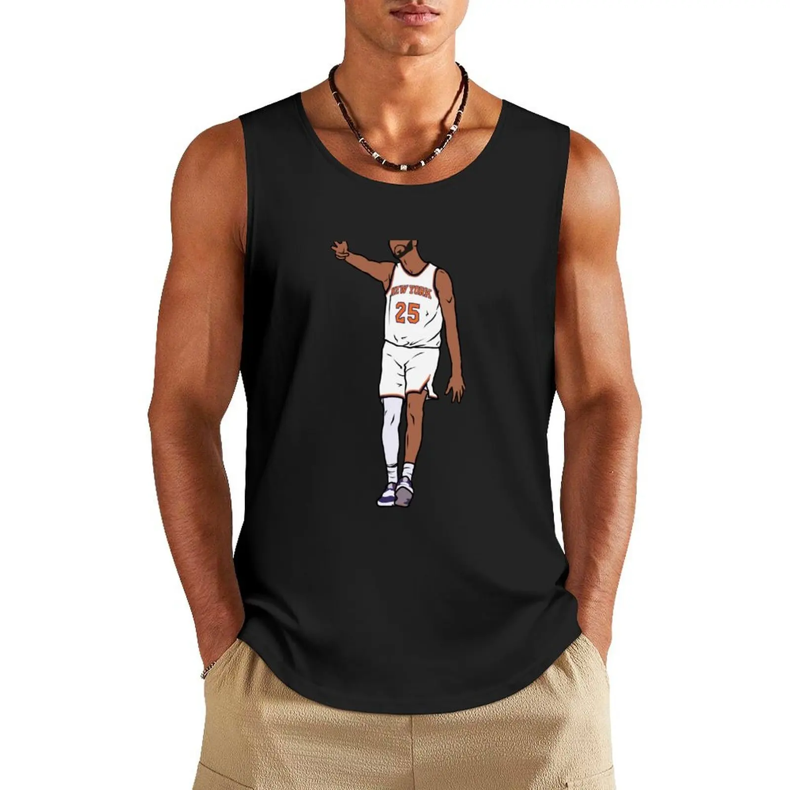 Mikal Bridges 3 Point Celebration (New York) Tank Top gym t-shirts Gym wear Fitness men clothing plain t-shirt
Mikal Bridges 3 Point Celebration (New York) Tank Top gym t-shirts Gym wear Fitness men clothing plain t-shirt