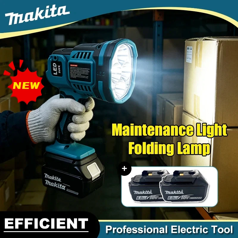 Makita Cordless LED Work Light Foldable Handheld Spotlight Portable Flashlight Outdoor Camping Jobsite Inspection Emergency Lamp
Makita Cordless LED Work Light Foldable Handheld Spotlight Portable Flashlight Outdoor Camping Jobsite Inspection Emergency Lamp