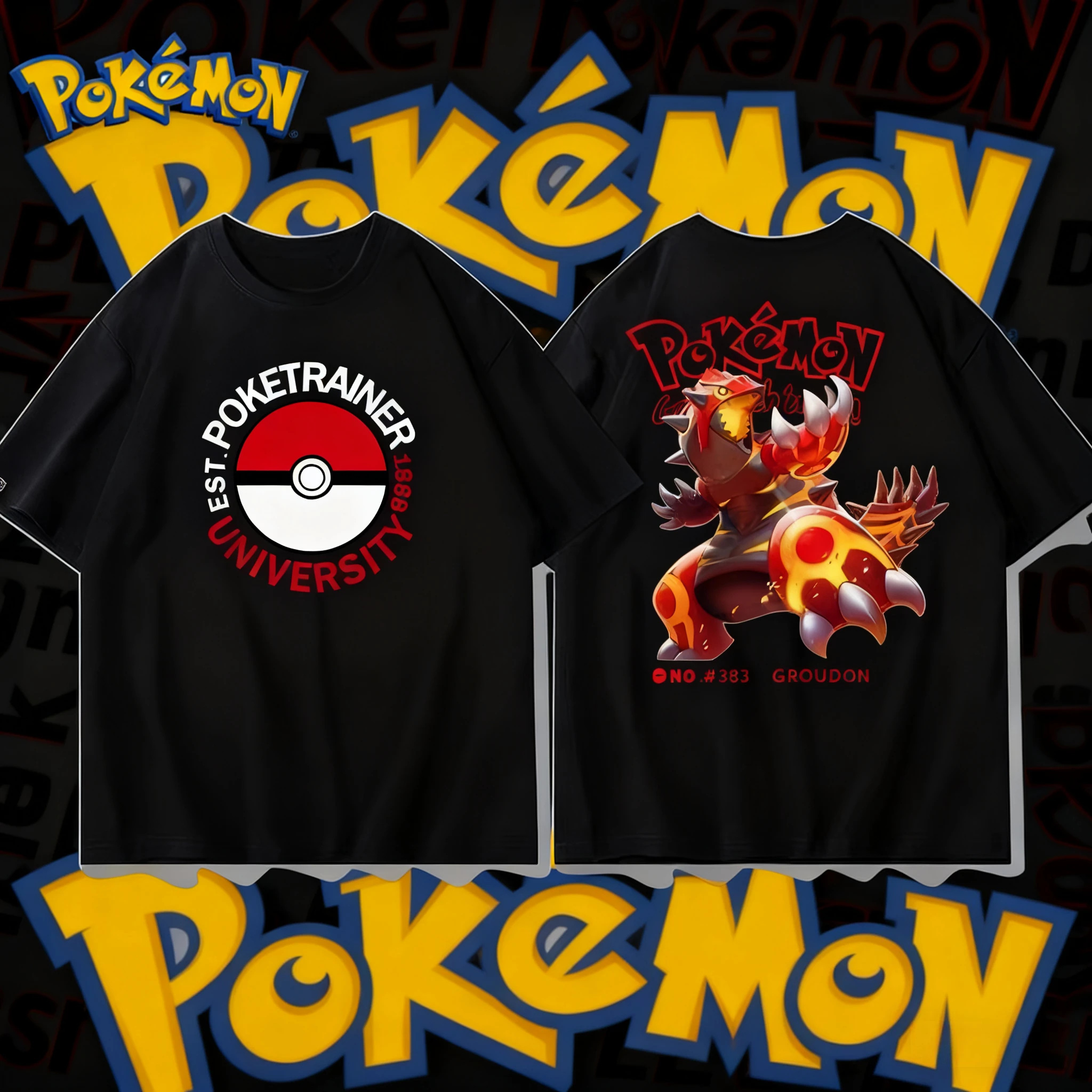Лето 25, футболка с принтом «Покемон», аниме Groudon, брендовая мужская футболка из 100% чистого хлопка в стиле Харадзюку, повседневная универсальная свободная футболка с короткими рукавами Y2k
Лето 25, футболка с принтом «Покемон», аниме Groudon, брендовая мужская футболка из 100% чистого хлопка в стиле Харадзюку, повседневная универсальная свободная футболка с короткими рукавами Y2k