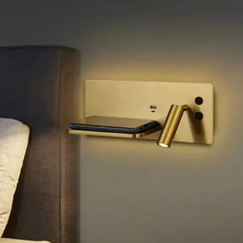 Multifunction Wall Lamp With Led Phone Wireless Charger Shelf Night Lighting Table Bed Reading Bedroom Hotel Bedside USB Sconces
Multifunction Wall Lamp With Led Phone Wireless Charger Shelf Night Lighting Table Bed Reading Bedroom Hotel Bedside USB Sconces
