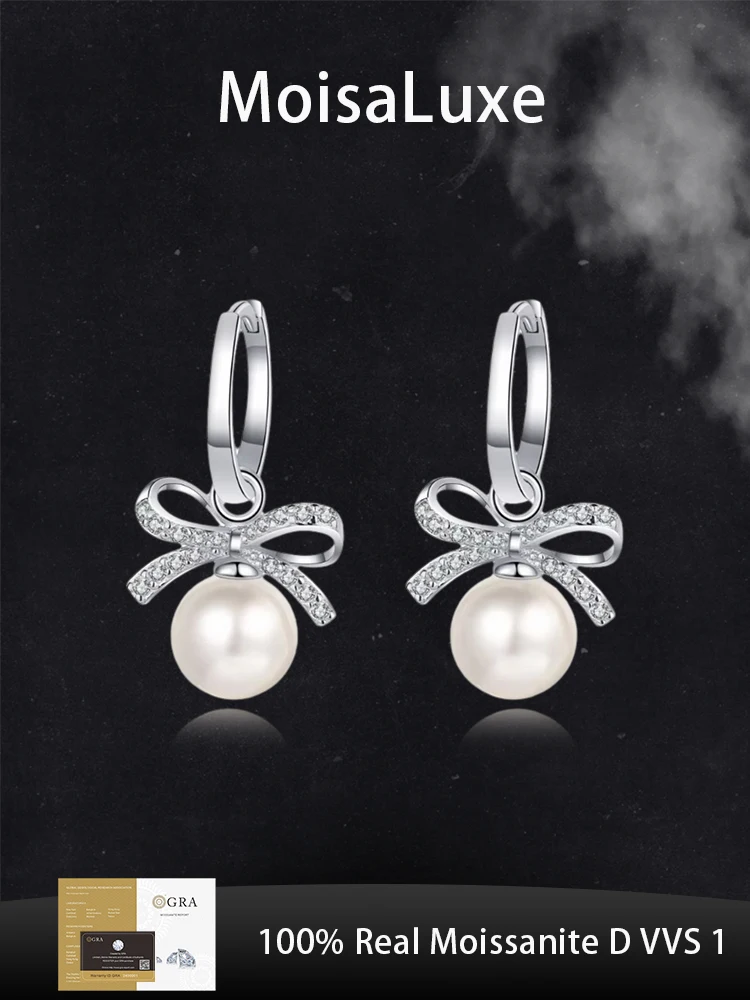 MoisaLuxe Official Store Moissanite Plata Sterling 925 Silver for Women's Jewelry Network Flawless Freshwater Pearl Earrings
MoisaLuxe Official Store Moissanite Plata Sterling 925 Silver for Women's Jewelry Network Flawless Freshwater Pearl Earrings